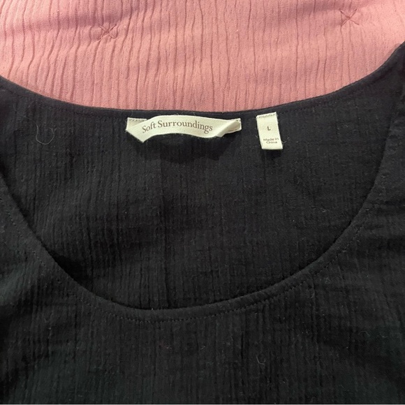 Soft Surroundings Black Tank Top - Picture 2 of 5